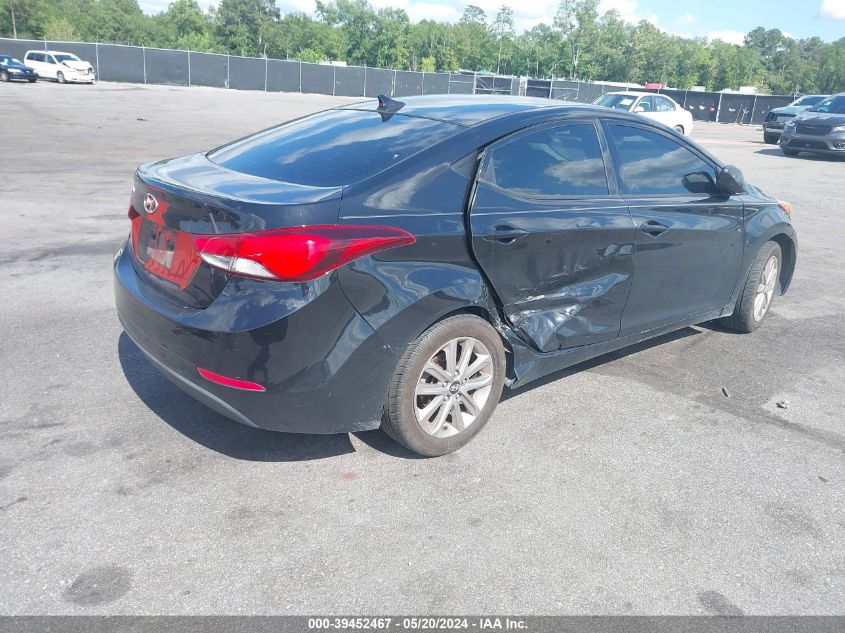 2014 Hyundai Elantra Se VIN: 5NPDH4AE9EH480822 Lot: 39452467