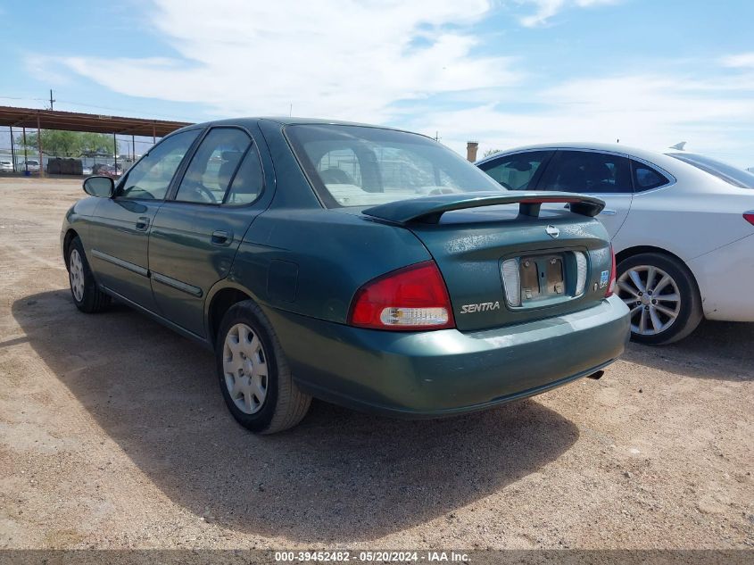 2000 Nissan Sentra Gxe/Xe VIN: 3N1CB51D0YL303674 Lot: 39452482