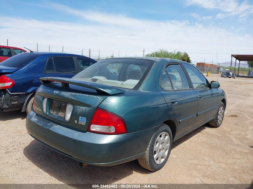 2000 Nissan Sentra Gxe/Xe VIN: 3N1CB51D0YL303674 Lot: 39452482