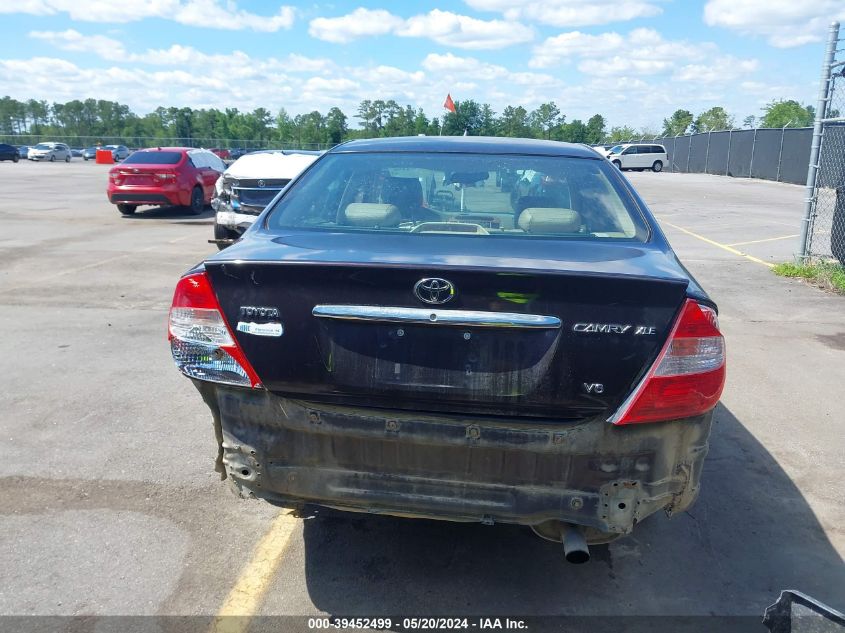 2003 Toyota Camry Xle V6 VIN: 4T1BF30KX3U566265 Lot: 39452499