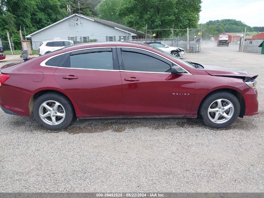 2016 Chevrolet Malibu Ls VIN: 1G1ZB5ST7GF278495 Lot: 39452525