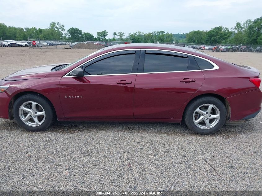 2016 Chevrolet Malibu Ls VIN: 1G1ZB5ST7GF278495 Lot: 39452525