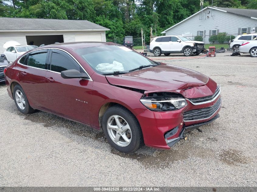 2016 Chevrolet Malibu Ls VIN: 1G1ZB5ST7GF278495 Lot: 39452525