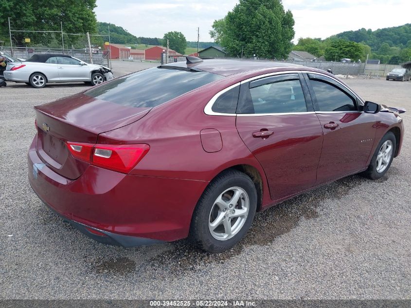 2016 Chevrolet Malibu Ls VIN: 1G1ZB5ST7GF278495 Lot: 39452525