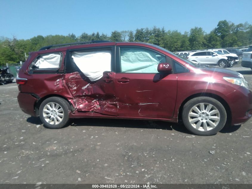 2015 Toyota Sienna Le 7 Passenger VIN: 5TDJK3DC7FS125748 Lot: 39452528