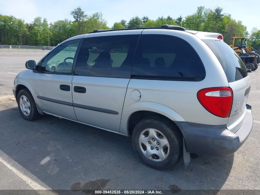 2002 Dodge Caravan Se VIN: 1B4GP25302B691706 Lot: 39452535