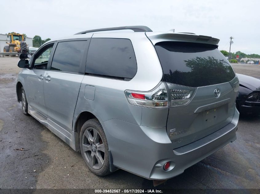 2019 Toyota Sienna Se 8-Passenger VIN: 5TDXZ3DC3KS967597 Lot: 39452567