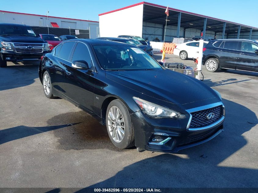 2018 Infiniti Q50 3.0T Luxe VIN: JN1EV7AP1JM350536 Lot: 39452596