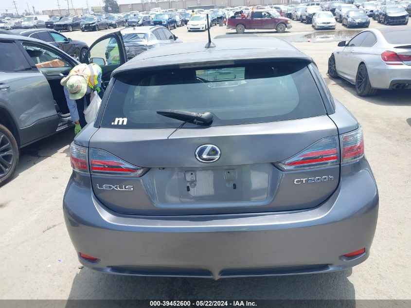 2012 Lexus Ct 200H Premium VIN: JTHKD5BH6C2069652 Lot: 39452600