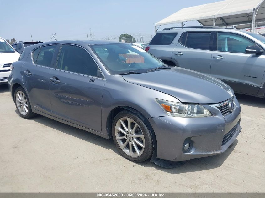 2012 Lexus Ct 200H Premium VIN: JTHKD5BH6C2069652 Lot: 39452600