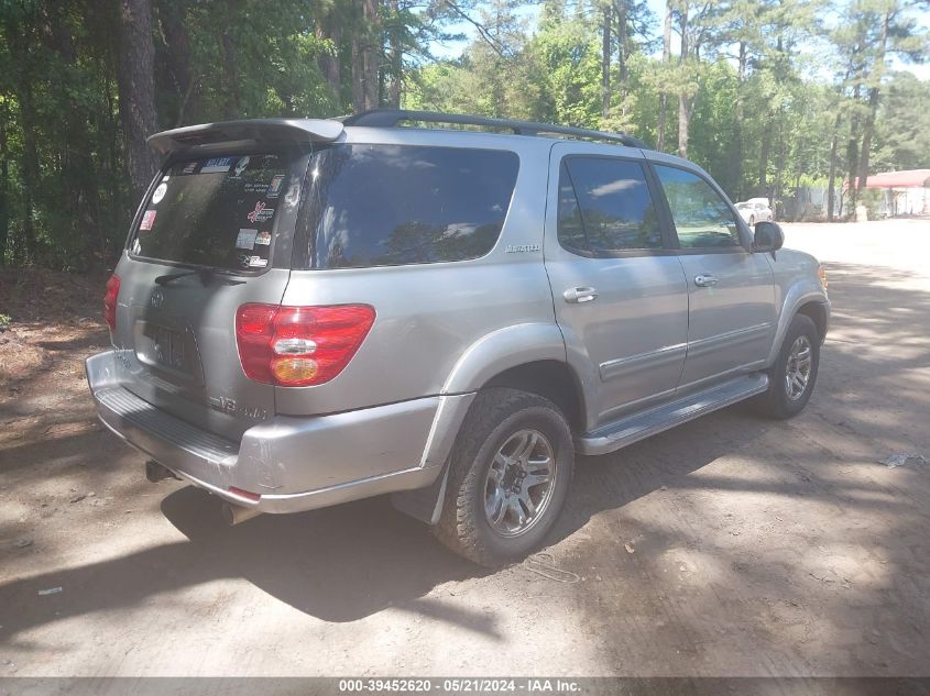 2004 Toyota Sequoia Limited V8 VIN: 5TDBT48A74F227578 Lot: 39452620