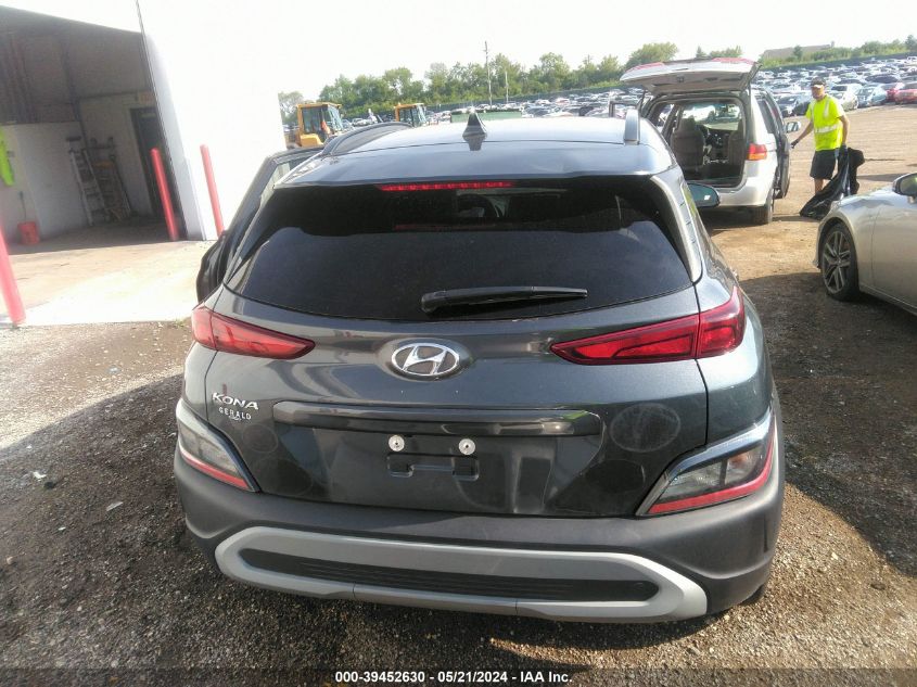 2022 Hyundai Kona Sel VIN: KM8K62AB1NU807366 Lot: 39452630