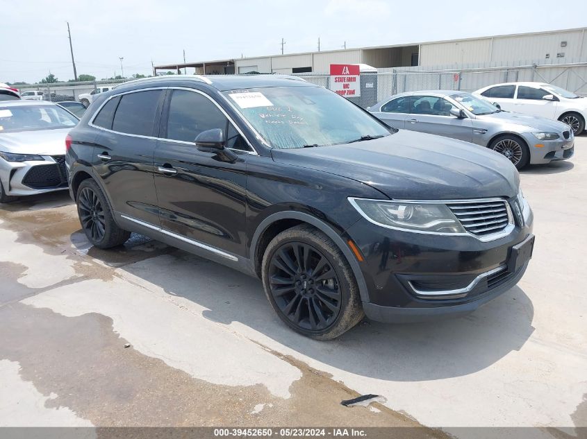 2016 Lincoln Mkx Reserve VIN: 2LMPJ6LP9GBL22751 Lot: 39452650