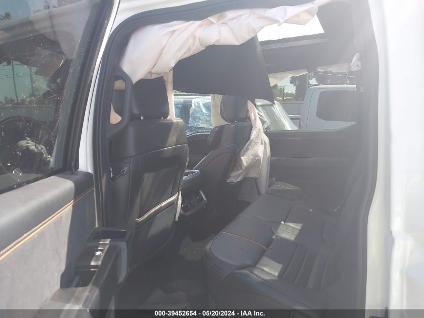 2022 Ford F-150 Platinum VIN: 1FTFW1EDXNFA17421 Lot: 39452654