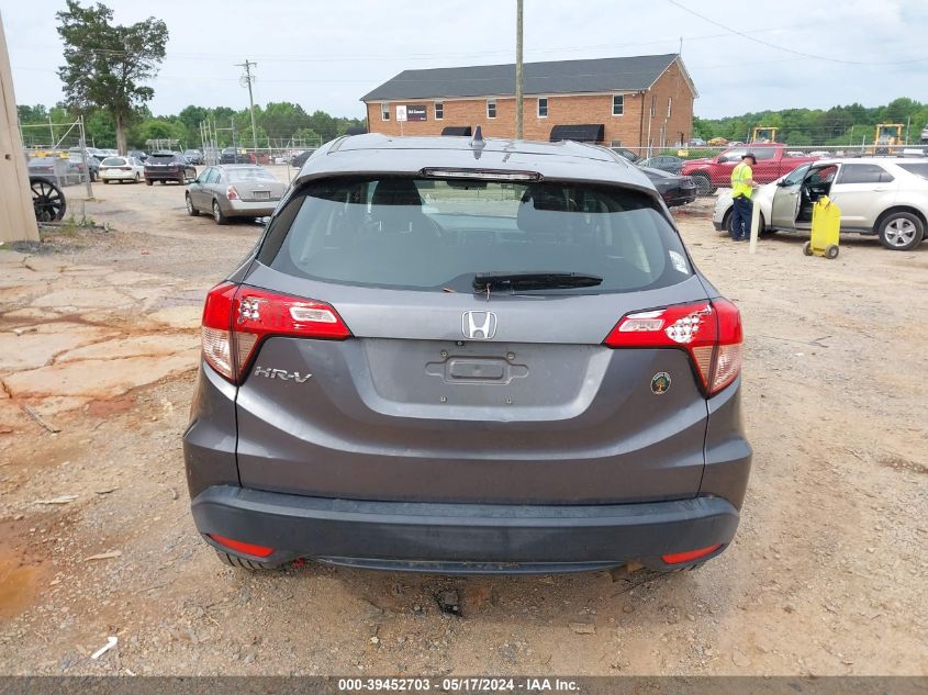 2016 Honda Hr-V Lx VIN: 3CZRU5H37GM709520 Lot: 39452703