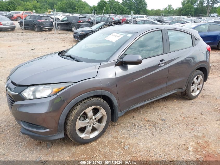 2016 Honda Hr-V Lx VIN: 3CZRU5H37GM709520 Lot: 39452703