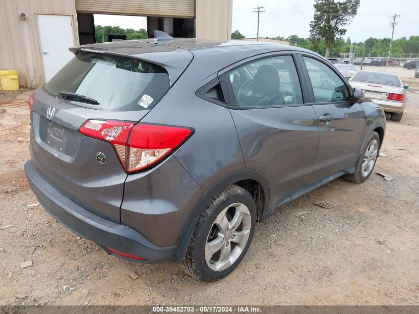 2016 Honda Hr-V Lx VIN: 3CZRU5H37GM709520 Lot: 39452703