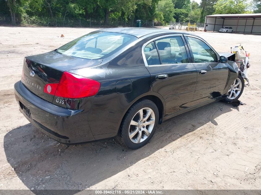 2006 Infiniti G35 VIN: JNKCV51E66M502744 Lot: 39452715