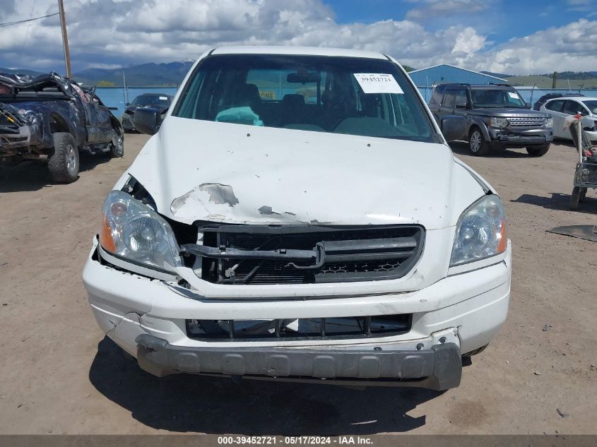 2004 Honda Pilot Lx VIN: 2HKYF18154H598597 Lot: 39452721