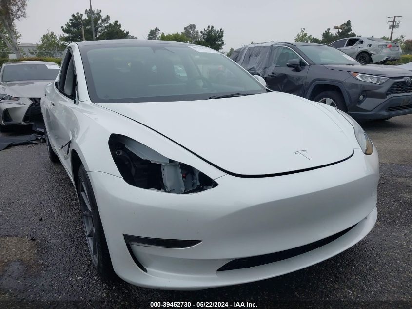 2023 Tesla Model 3 Rear-Wheel Drive VIN: 5YJ3E1EA2PF476574 Lot: 39452730