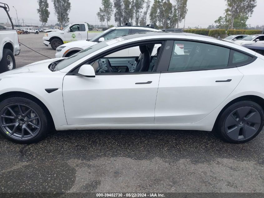 2023 Tesla Model 3 Rear-Wheel Drive VIN: 5YJ3E1EA2PF476574 Lot: 39452730