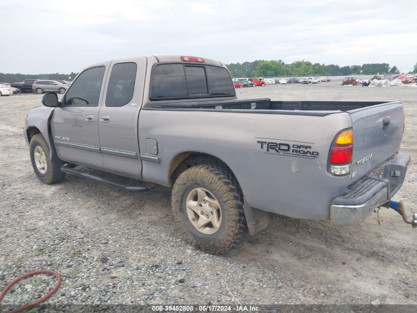 2000 Toyota Tundra Sr5 V8 VIN: 5TBRT3412YS003910 Lot: 39452808