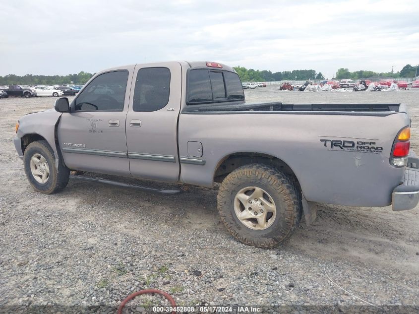 2000 Toyota Tundra Sr5 V8 VIN: 5TBRT3412YS003910 Lot: 39452808