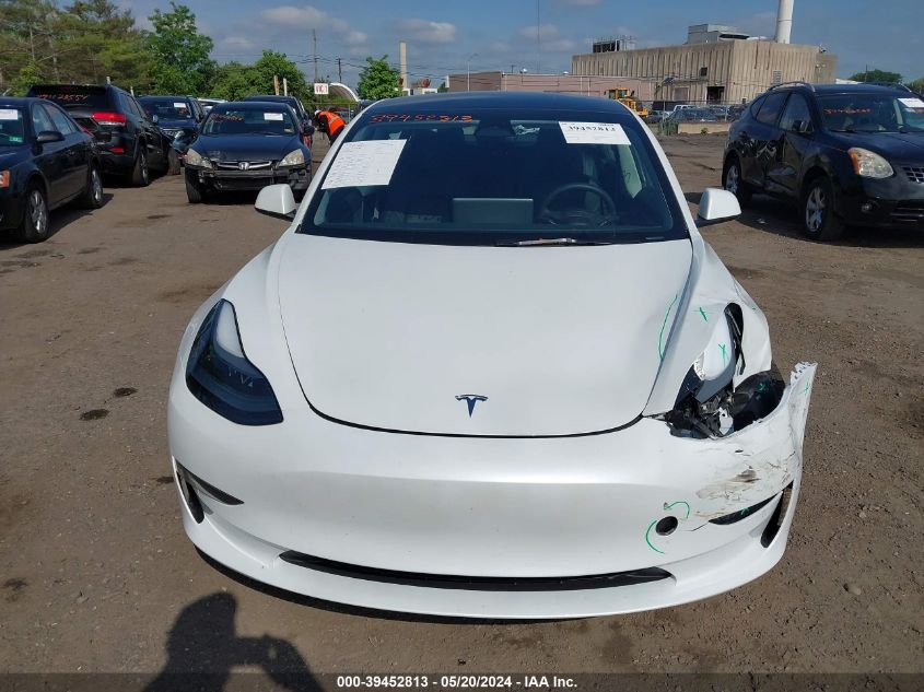 2023 Tesla Model 3 Rear-Wheel Drive VIN: 5YJ3E1EA1PF475156 Lot: 39452813