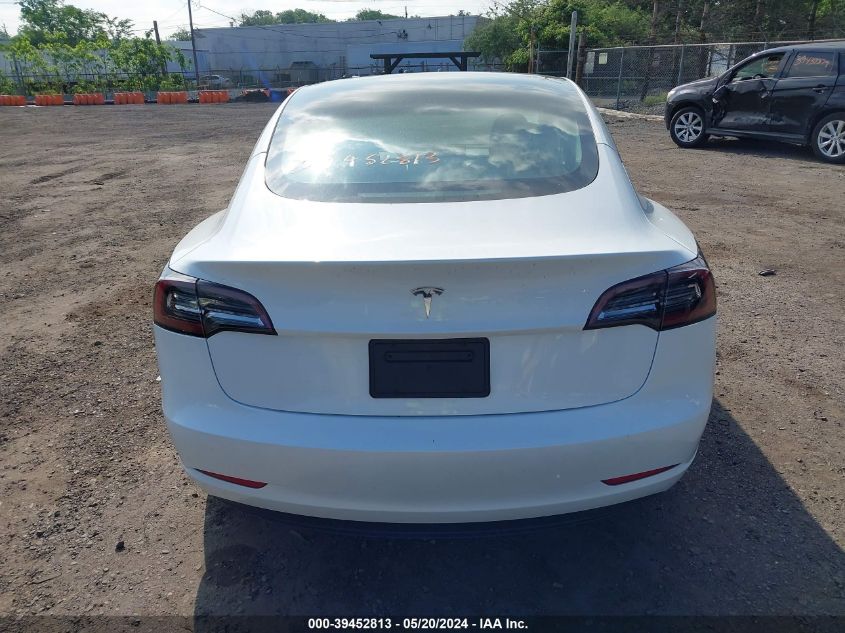 2023 Tesla Model 3 Rear-Wheel Drive VIN: 5YJ3E1EA1PF475156 Lot: 39452813