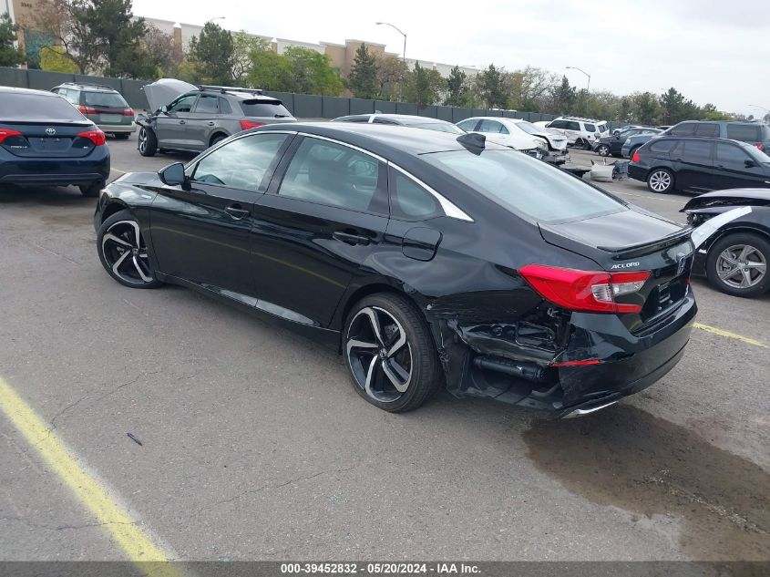 2022 Honda Accord Hybrid Sport VIN: 1HGCV3F22NA026224 Lot: 39452832