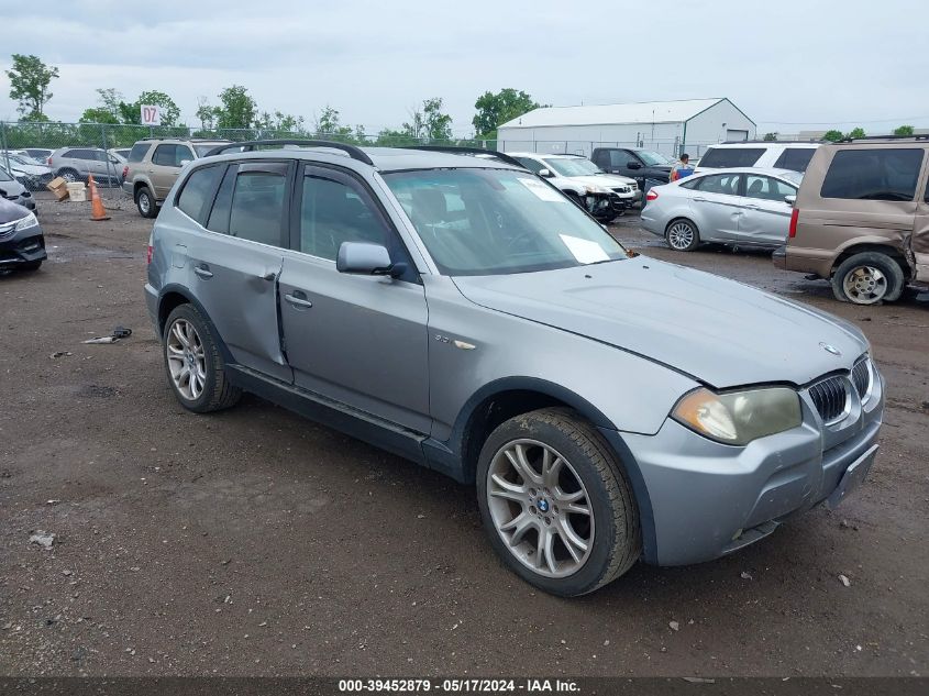 2006 BMW X3 3.0I VIN: WBXPA93456WG89480 Lot: 39452879