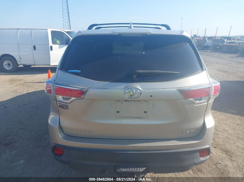 5TDBKRFH1GS255025 2016 Toyota Highlander Le Plus V6