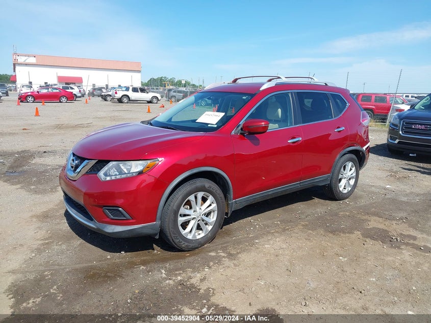 2016 NISSAN ROGUE SV - KNMAT2MV2GP663584