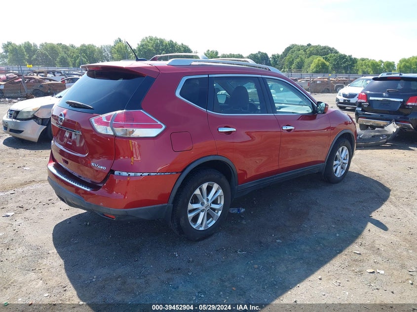 2016 NISSAN ROGUE SV - KNMAT2MV2GP663584