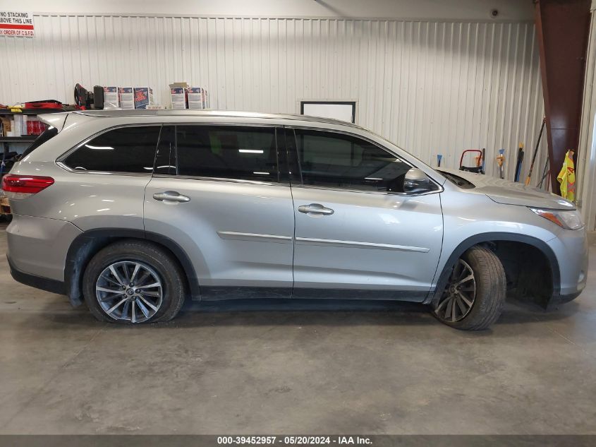 2019 Toyota Highlander Xle VIN: 5TDJZRFHXKS564735 Lot: 39452957