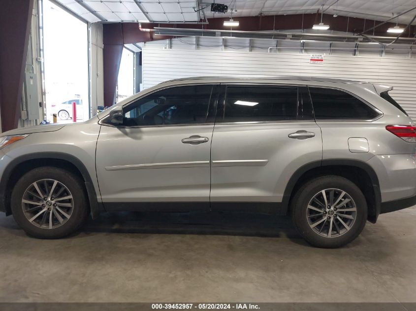 2019 Toyota Highlander Xle VIN: 5TDJZRFHXKS564735 Lot: 39452957