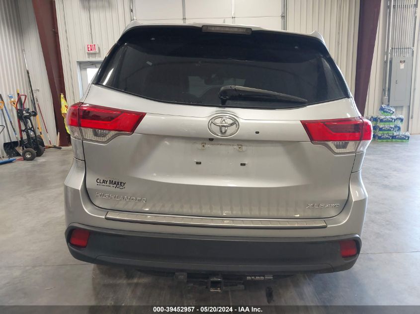 2019 Toyota Highlander Xle VIN: 5TDJZRFHXKS564735 Lot: 39452957