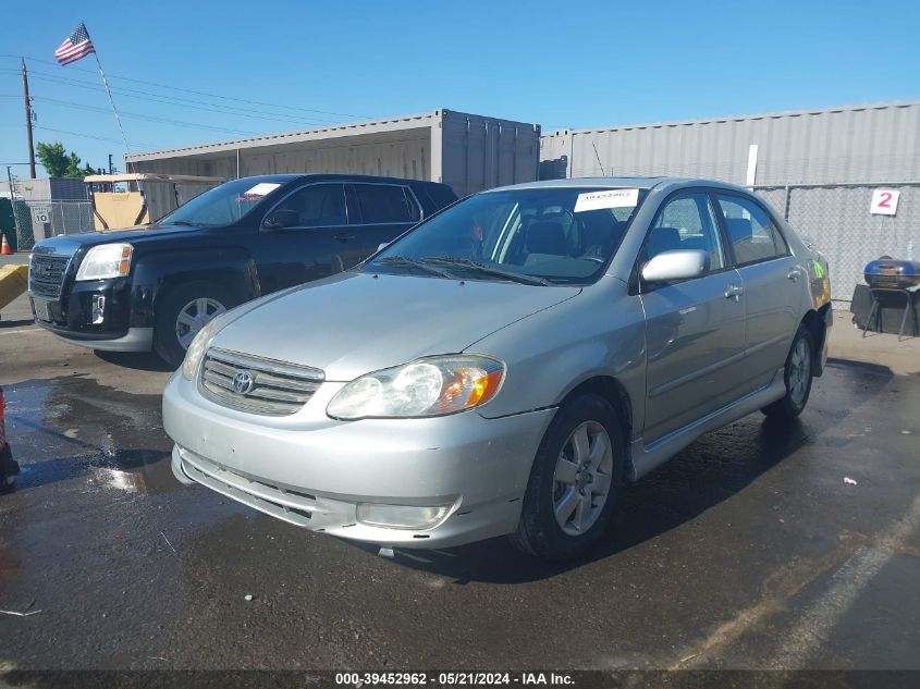 2003 Toyota Corolla S VIN: 1NXBR32E63Z182577 Lot: 39452962