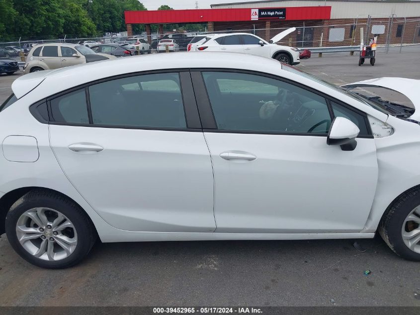 2019 Chevrolet Cruze Ls VIN: 3G1BC6SM1KS599241 Lot: 39452965