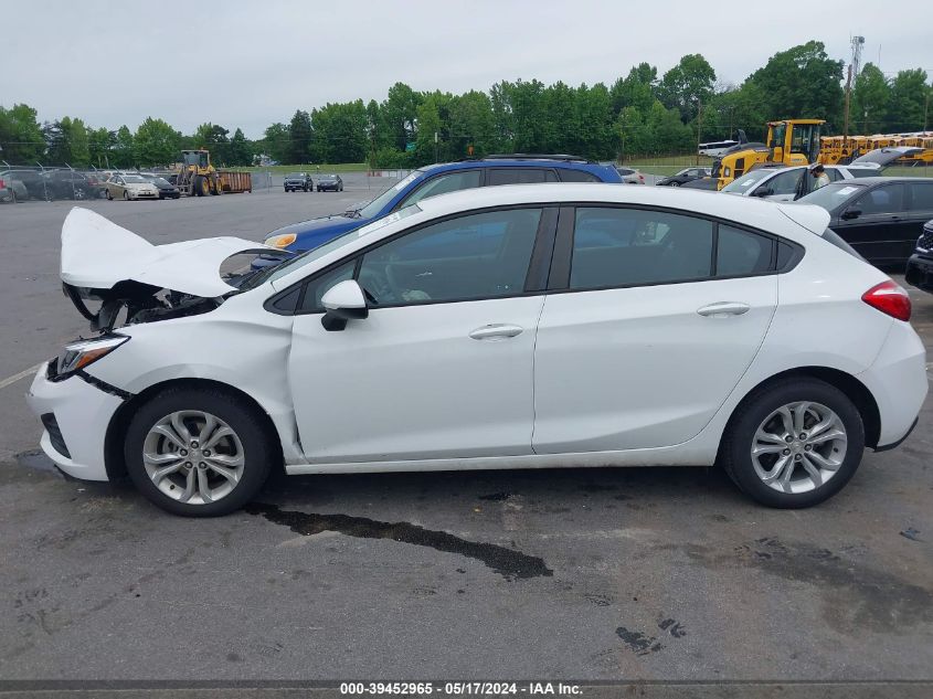 2019 Chevrolet Cruze Ls VIN: 3G1BC6SM1KS599241 Lot: 39452965