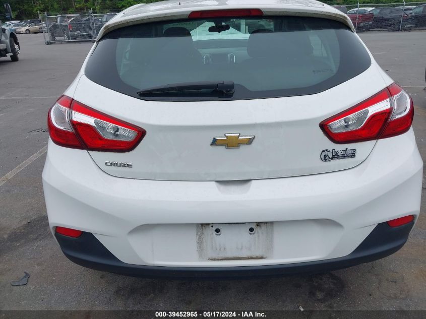 2019 Chevrolet Cruze Ls VIN: 3G1BC6SM1KS599241 Lot: 39452965