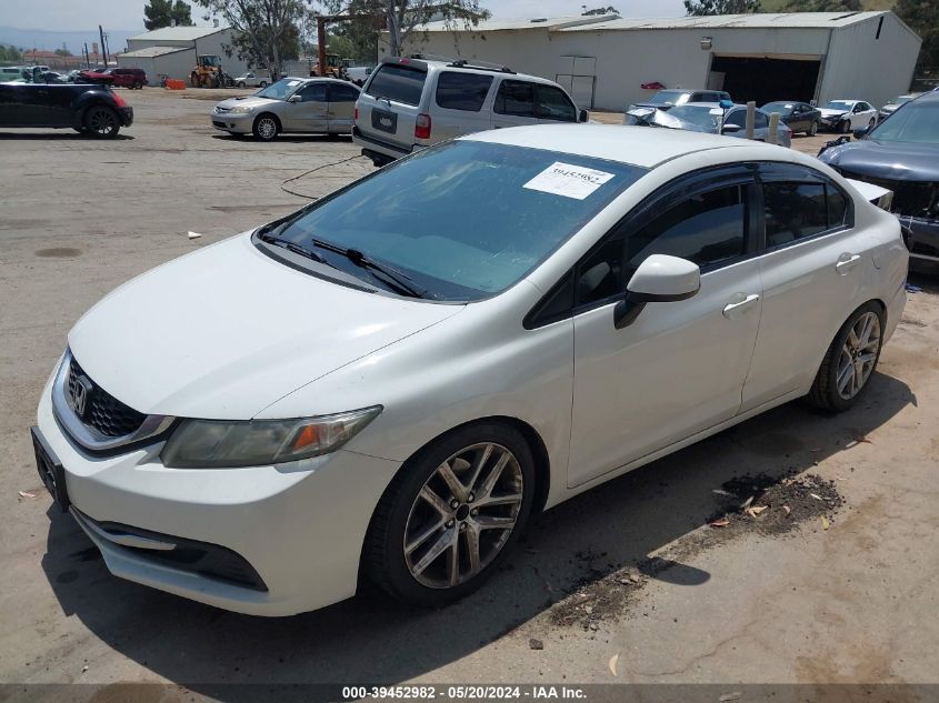 2013 Honda Civic Lx VIN: 19XFB2F58DE292271 Lot: 39452982