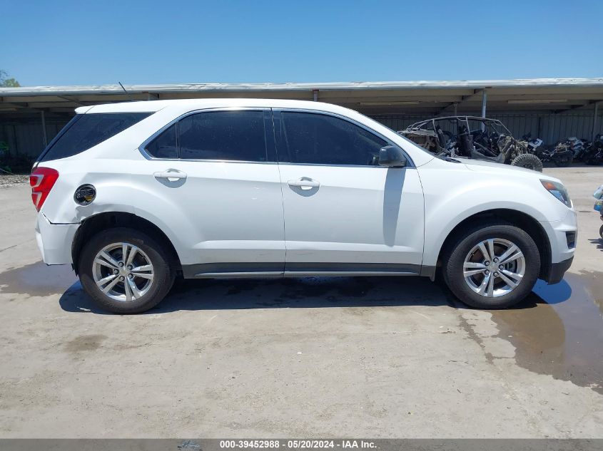 2017 Chevrolet Equinox Ls VIN: 2GNALBEK9H1551861 Lot: 39452988