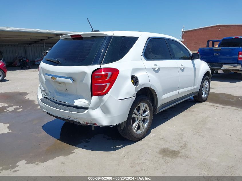 2017 Chevrolet Equinox Ls VIN: 2GNALBEK9H1551861 Lot: 39452988