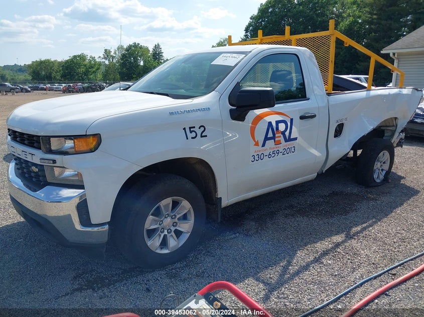 2022 CHEVROLET SILVERADO 1500 LTD 2WD REGULAR CAB LONG BED WT - 3GCNWAED6NG156293