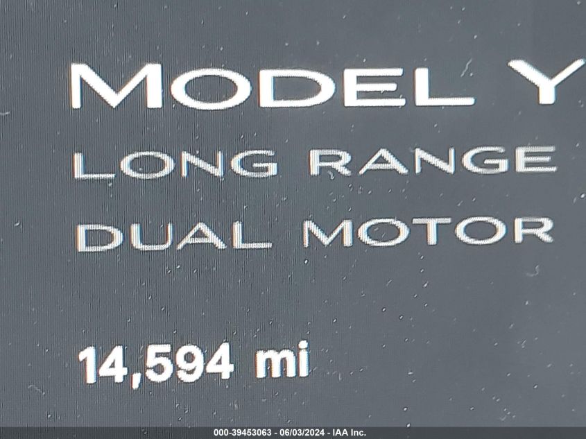 2023 Tesla Model Y Awd/Long Range Dual Motor All-Wheel Drive VIN: 7SAYGAEE6PF766239 Lot: 39453063