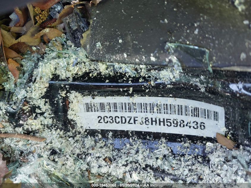 2017 Dodge Challenger R/T Scat Pack VIN: 2C3CDZFJ8HH598436 Lot: 39453068