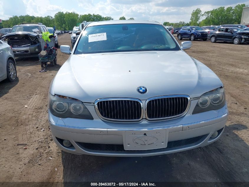 2006 BMW 750Li VIN: WBAHN83566DT30234 Lot: 39453072