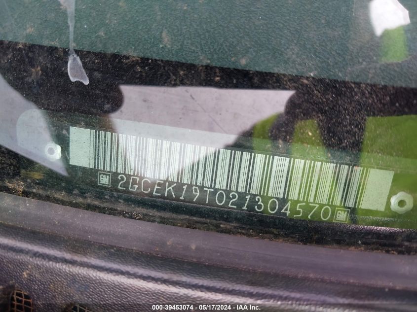 2002 Chevrolet Silverado 1500 Ls VIN: 2GCEK19T021304570 Lot: 39453074