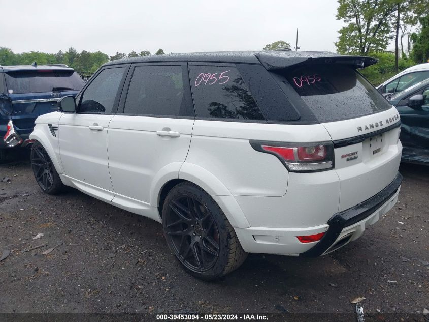 2015 Land Rover Range Rover Sport 5.0L V8 Supercharged Autobiography VIN: SALWV2TF4FA628596 Lot: 39453094